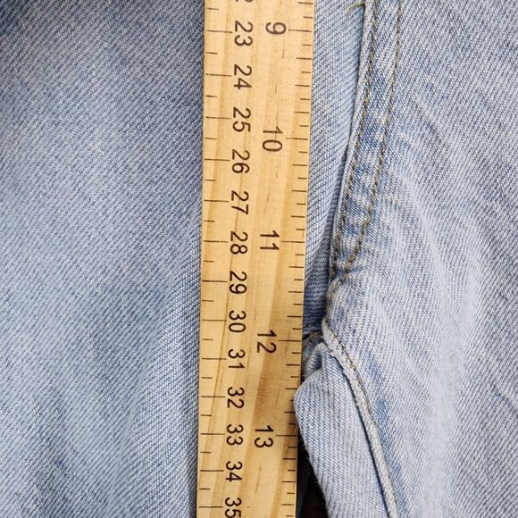 Zara Jeans Womens 6 Light Wash High Rise Wide Leg - Picture 7 of 12